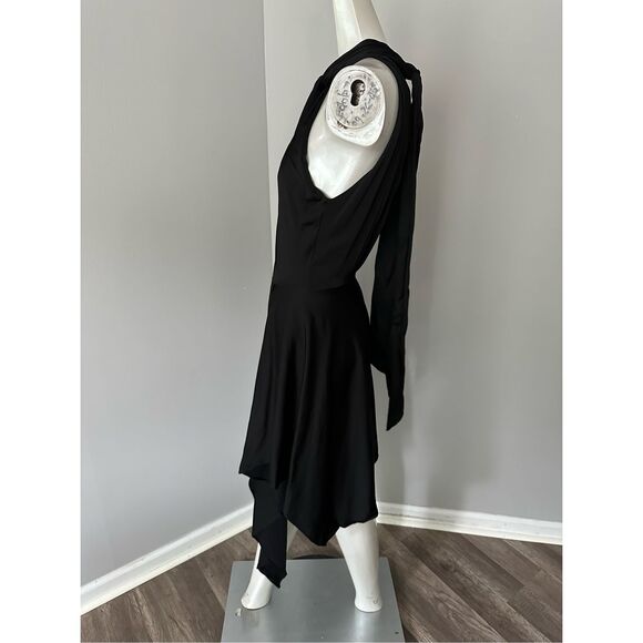 STELLA MCCARTNEY Cutout asymmetric seersucker halterneck mini dress - Picture 5 of 10